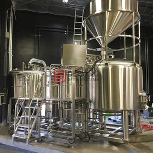 CE PED gecertificeerd 1000L micro bierbrouwerijapparatuur met fermentatietanks | 3 schepen Brewhouse